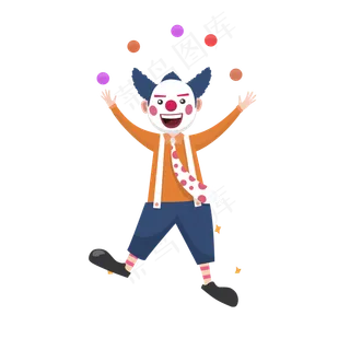 卡通小丑PNG下载