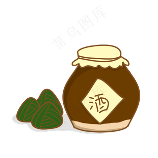 端午节粽子雄黄酒