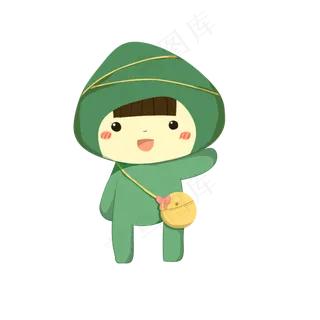 卡通可爱粽子拟人形象