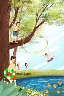 夏日游玩大家一起玩耍小清新 夏日游玩大家一起玩耍小清新