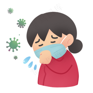 肺炎咳嗽传染,免抠元素