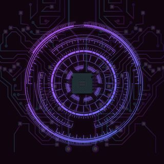 时尚科技感黑色渐变线条广告