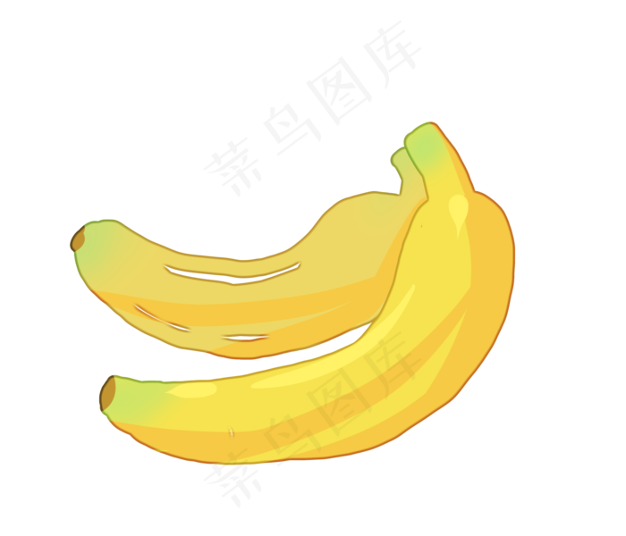 夏季水果香蕉(3500X3000(DPI:300))psd模版下载