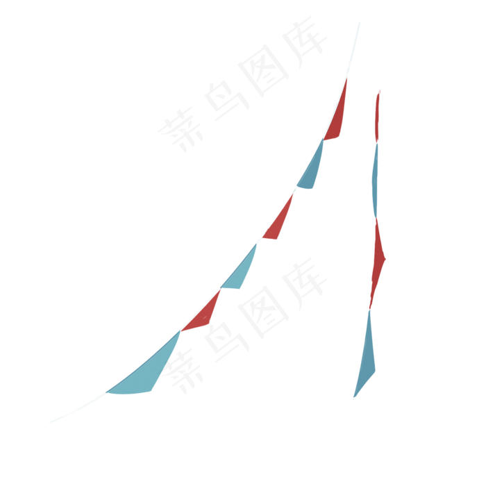 节假日彩旗png,免抠元素(2000X2000(DPI:300))psd模版下载