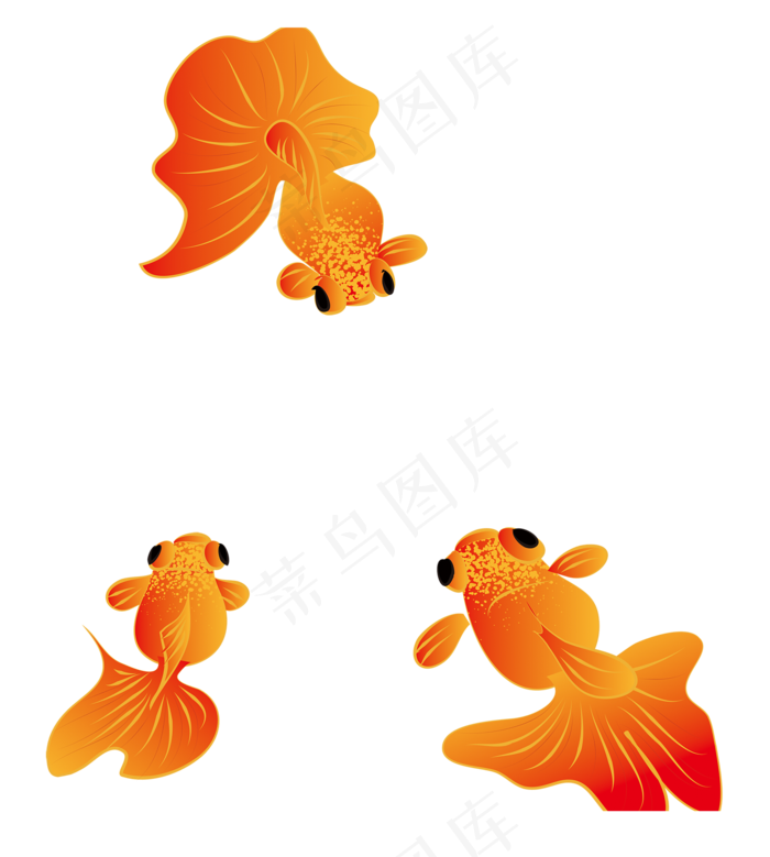 鱼虫金鱼,免抠元素