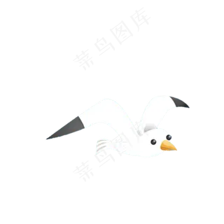 白色的海鸥免抠图