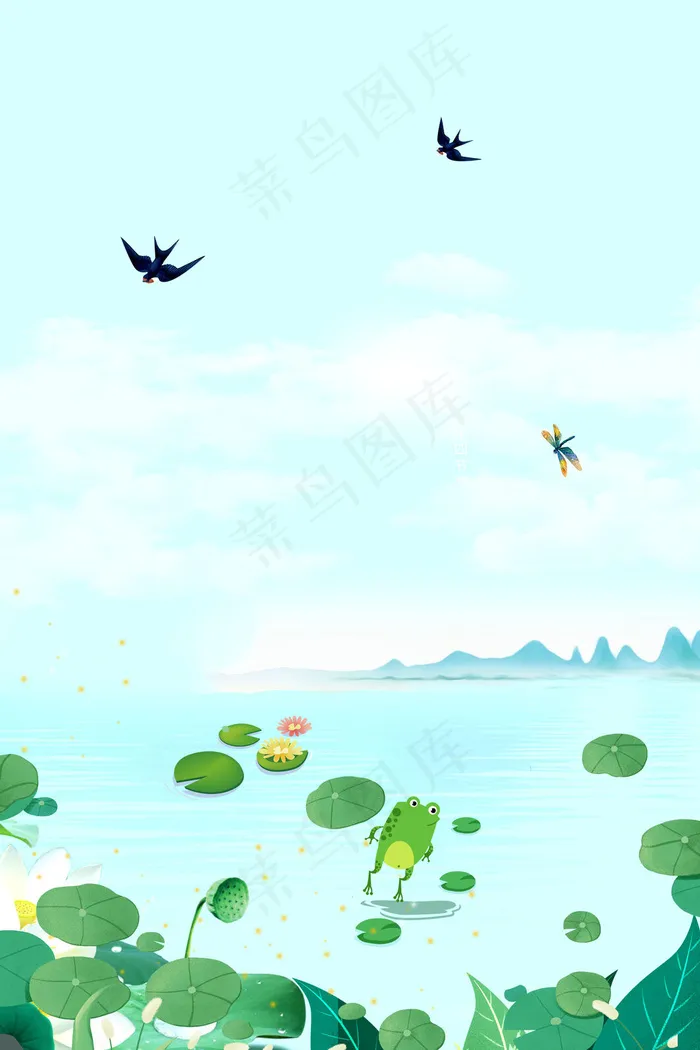 中国二十四节气惊蛰(3543*5316px 	      )psd模版下载