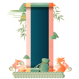 国潮渐变边框装饰