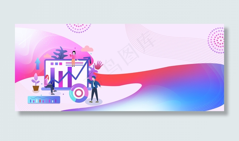 现代简约商务界面UI背景