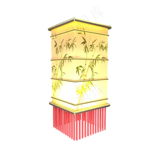 春节元宵节传统发光灯笼,免抠元素