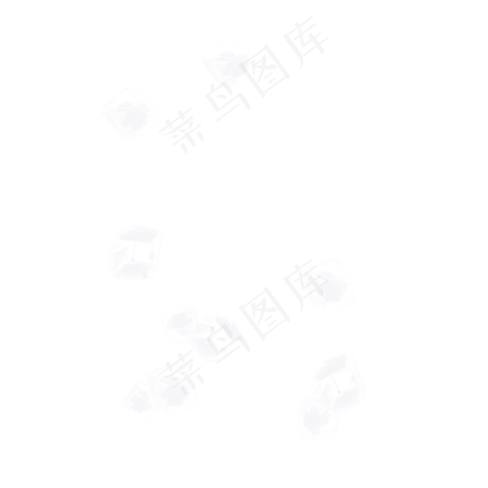 冬天创意冰块免抠图