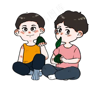 端午节小朋友们一起学习包粽子