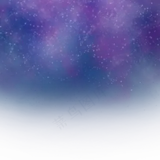 蓝紫色浪漫星空,免抠元素