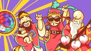 国潮风福禄寿配图