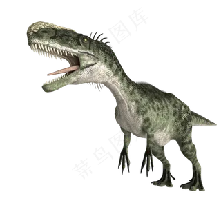 立体恐龙绿色恐龙,免抠元素