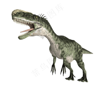 立体恐龙绿色恐龙,免抠元素