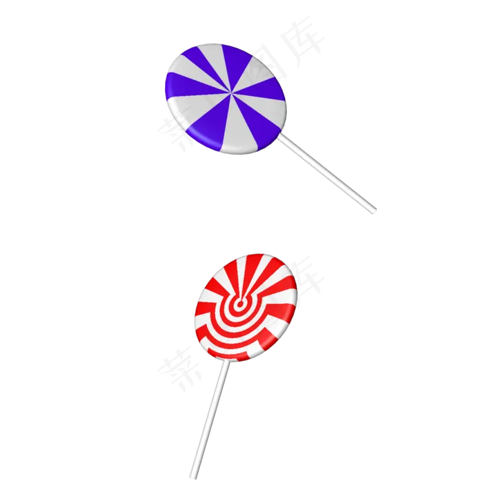 C4D立体粉色系圣诞节日糖果