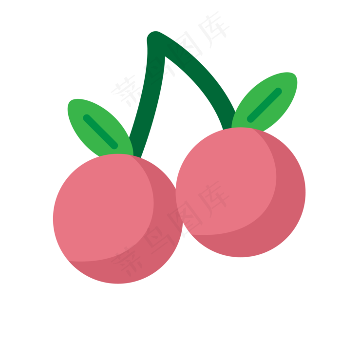 樱桃矢量插画PNG
