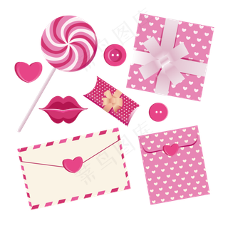 浪漫情人节矢量系列素材,免抠元素