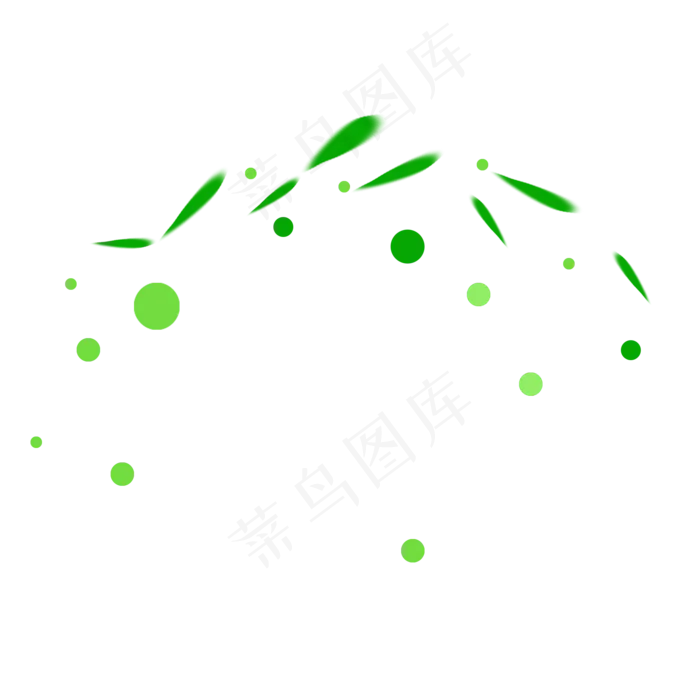 端午佳节绿色漂浮叶子(2000X2000(DPI:300))psd模版下载