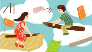 上学季学生新学期新气象文具学习天地