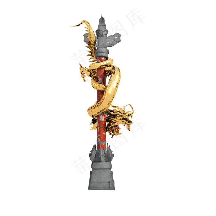 仿真华表png图(2000X2000(DPI:300))psd模版下载