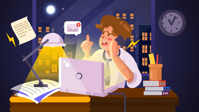 商务办公手绘插画