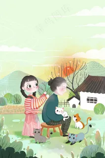清新可爱感恩节日 清新可爱感恩节日