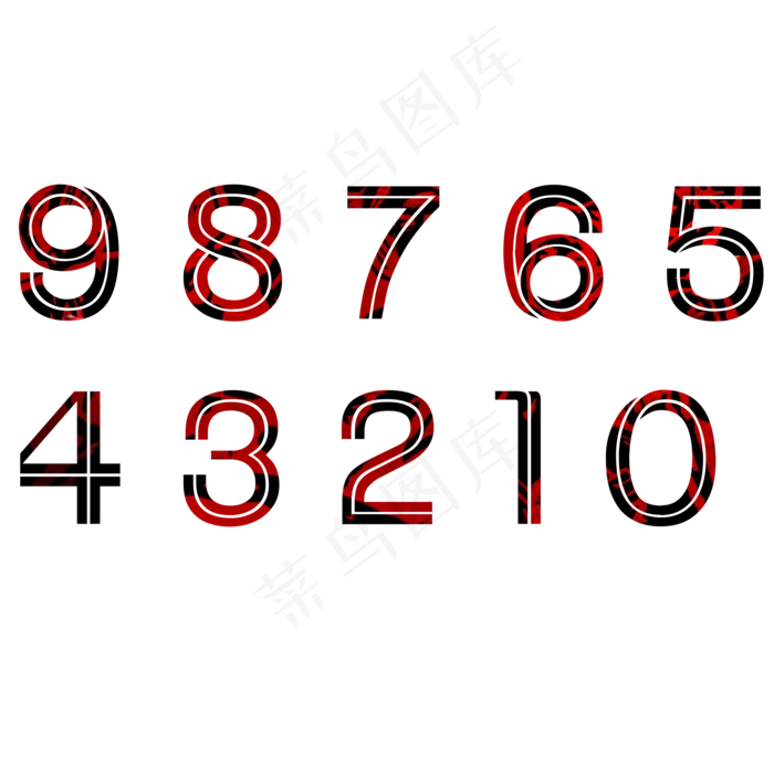 原创数字合集艺术字(2000X2000(DPI:300))psd模版下载