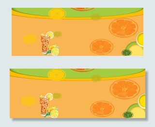黄色简约新鲜水果柠檬水电商banner