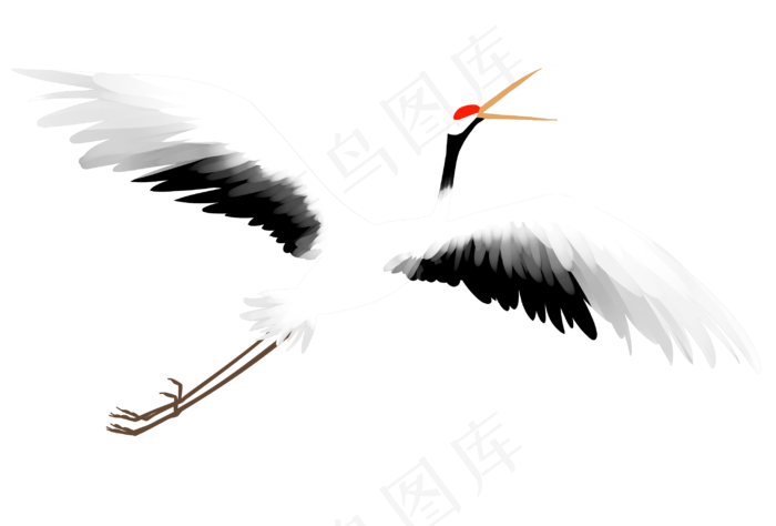 飞鹤动物禽类,免抠元素(2952X2000(DPI:300))psd模版下载