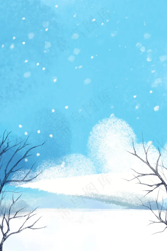 大寒雪景psd分层banner(3543*5315px 	      )psd模版下载