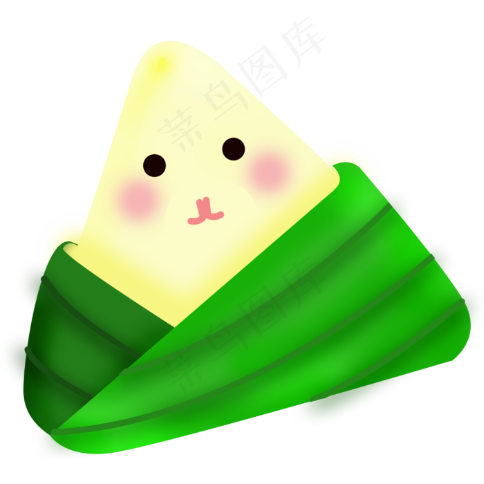 害羞的三角形米粽(3000X3000(DPI:300))psd模版下载