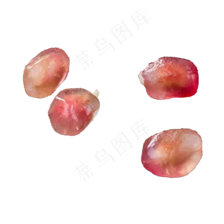 四颗石榴果肉png,免抠元素