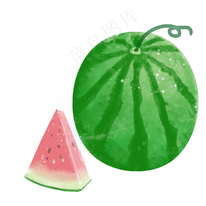 夏季水果西瓜(700X700(DPI:72))psd模版下载