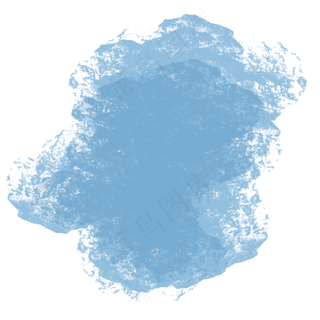 水蓝色水彩笔刷