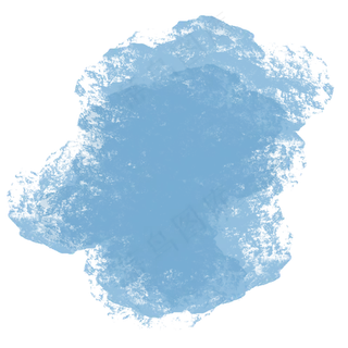 水蓝色水彩笔刷