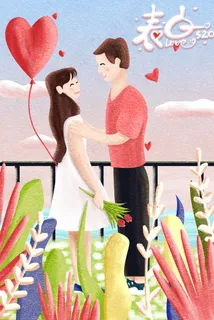 520情人节表白告白配图