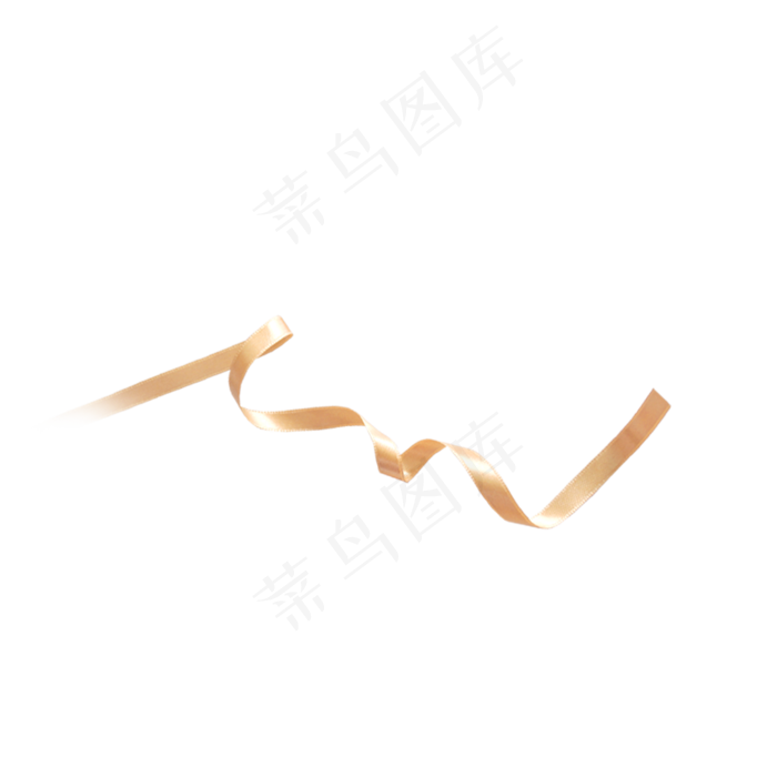 金色飘带,免抠元素(2000X2000(DPI:300))psd模版下载