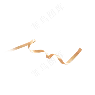 金色飘带,免抠元素