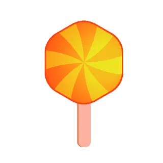 橙子风味棒棒糖