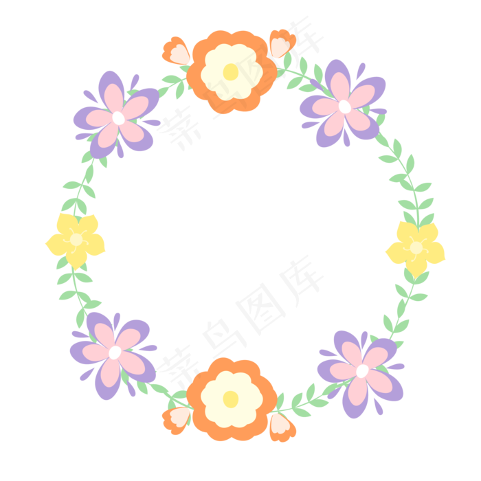 小清新花边免扣素材,免抠元素(2000*2000px 300 dpi )ai矢量模版下载