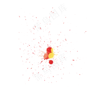 黄色油漆喷溅笔刷效果 黄色油漆喷溅笔刷效果