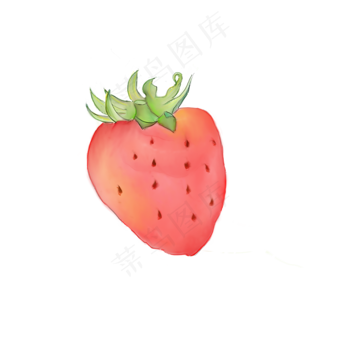 草莓水果图案装饰食物(2100X2100(DPI:300))psd模版下载
