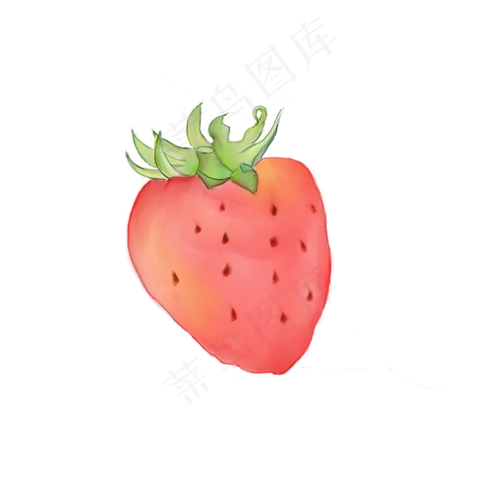 草莓水果图案装饰食物(2100X2100(DPI:300))psd模版下载