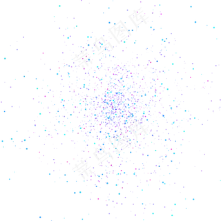蓝色漂浮碎片,免抠元素