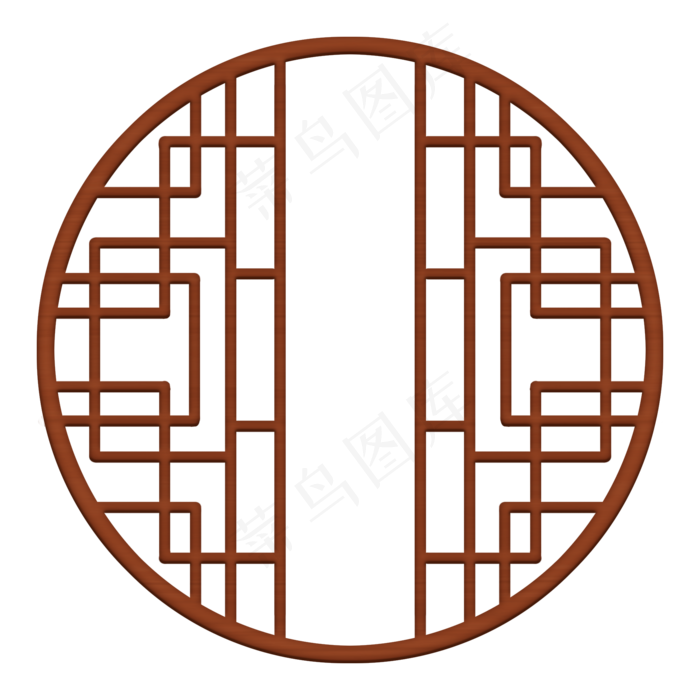 新中式风格古典窗户,免抠元素(2000*2000px)psd模版下载