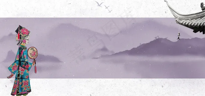 中国皮影戏文化banner