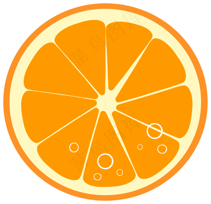 矢量新鲜柠檬橘子水果素材