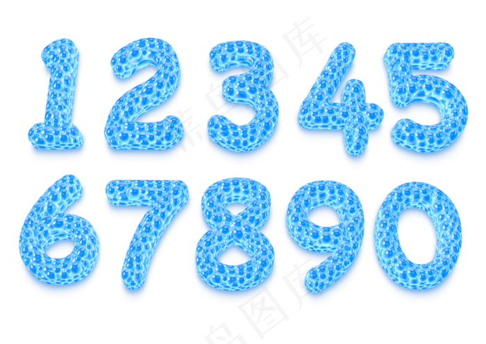质感玻璃3d数字
